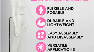 5 Reasons to Choose a Female Flexible Mannequin Dummy Over Plastic Models