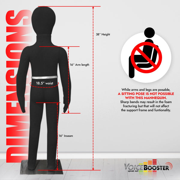 Child Mannequin, 3'2" (3 year old)