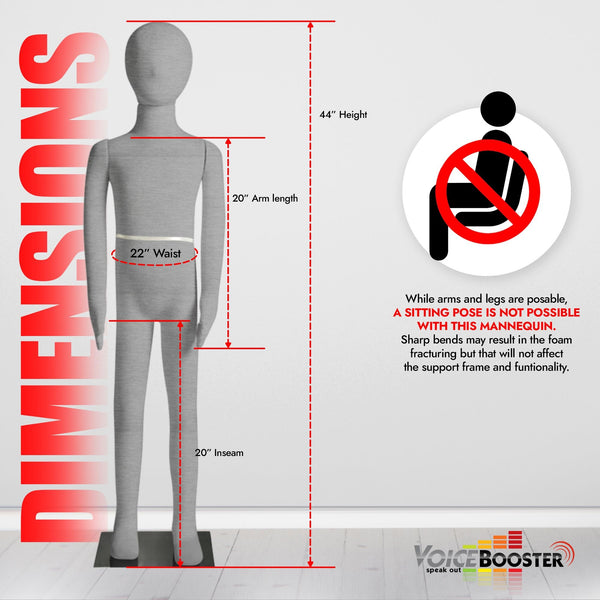 Child Mannequin, 3'8" (5 year old)