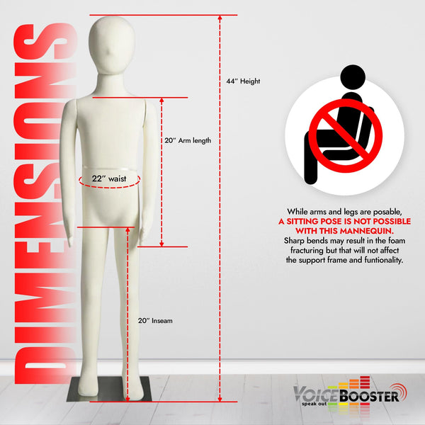 Child Mannequin, 3'8" (5 year old)