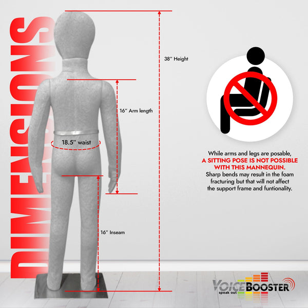 Child Mannequin, 3'2" (3 year old)