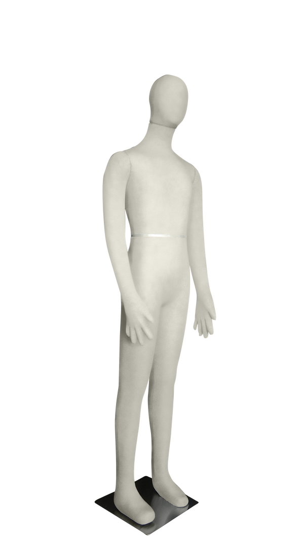 Male Mannequin, Flexible Posable Full-size In Beige-White