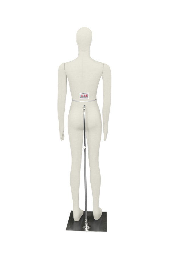 Male Mannequin, Flexible Posable Full-size In Beige-White