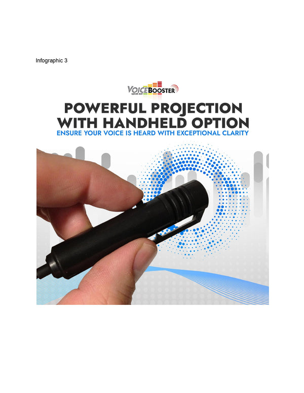 VoiceBooster Dual Tie-Clip Handheld Microphone