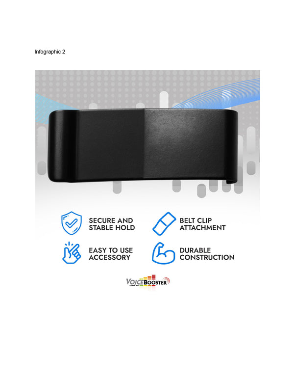 VoiceBooster Replacement Belt Clip