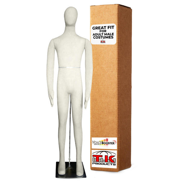Male Mannequin, Flexible Posable Full-size In Beige-White