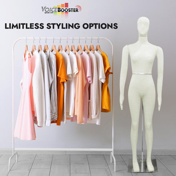 Female Mannequin, Flexible Posable Full-size In Beige