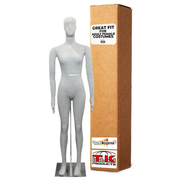 Female Mannequin, Flexible Posable Full-size In Grey