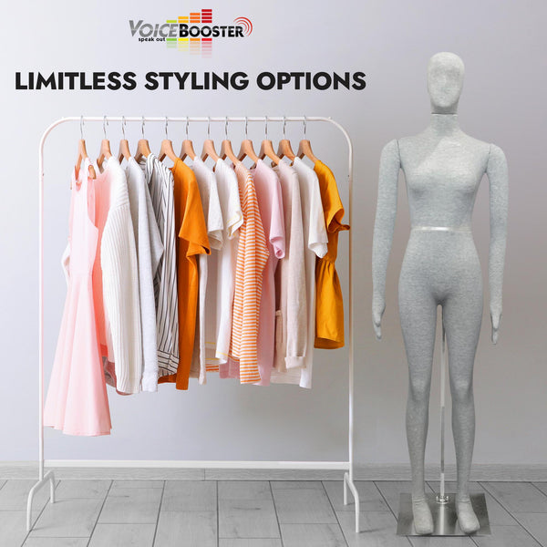 Female Mannequin, Flexible Posable Full-size In Grey