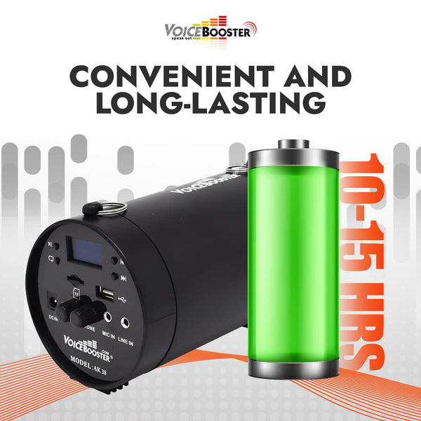 VoiceBooster MR-AK38 25watt Voice Amplifier with Built-in MP3 player