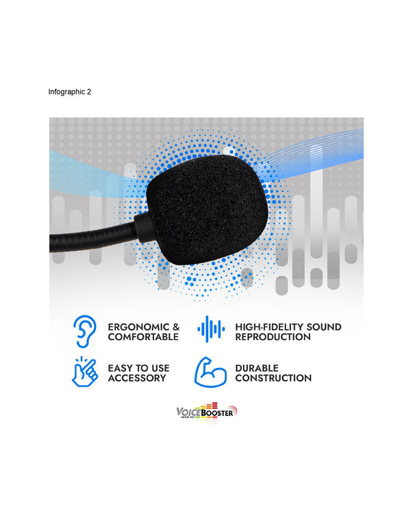 VoiceBooster Headset Microphone