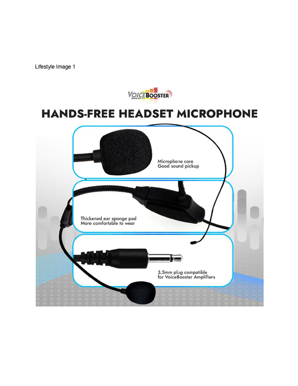 VoiceBooster Headset Microphone