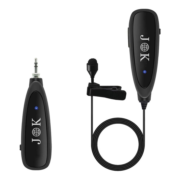 JK MIC-J 044 Wireless Microphone System, 2.4G Wireless Lavalier Microphone, Wireless Lapel Microphone