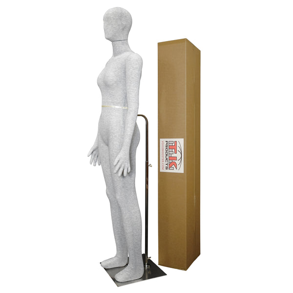 Female Mannequin, Flexible Posable Full-size In Grey