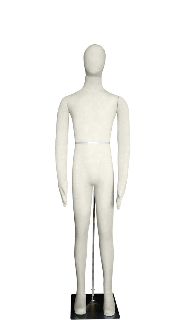 Male Mannequin, Flexible Posable Full-size In Beige-White