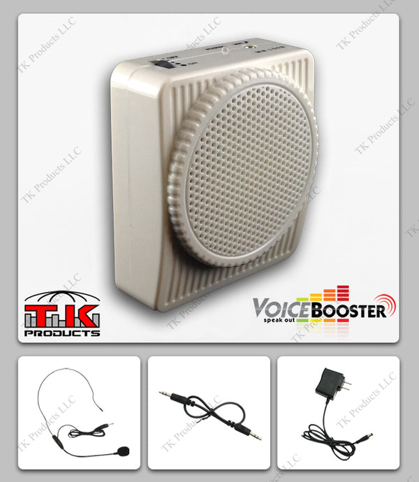 VoiceBooster MR1508 (Aker) 10watt Voice Amplifier -White-VoiceBooster-TK Products LLC