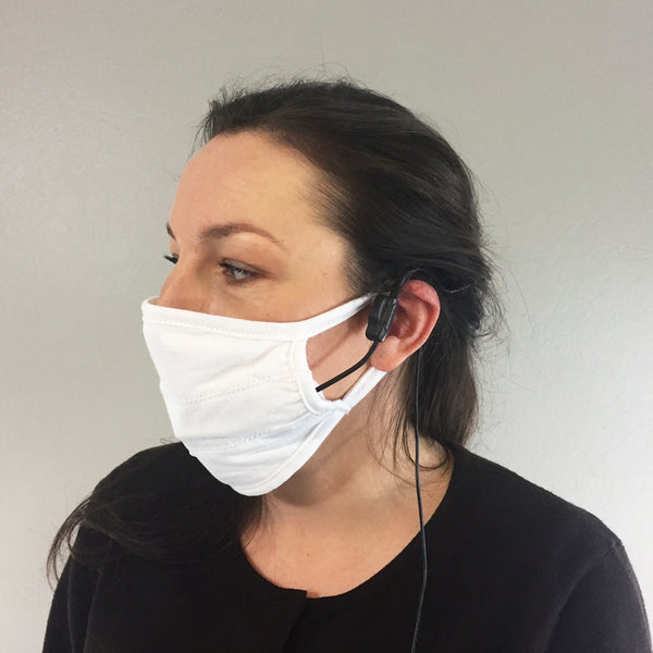 Mask With Microphone Pocket-VoiceBooster-TK Products LLC
