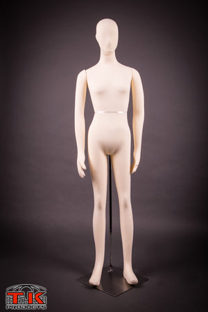 Female Mannequin, Flexible Posable Full-size In Beige-TK Products-TK Products LLC