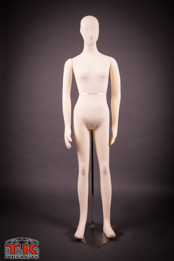 Female Mannequin, Flexible Posable Full-size In Beige-TK Products-TK Products LLC