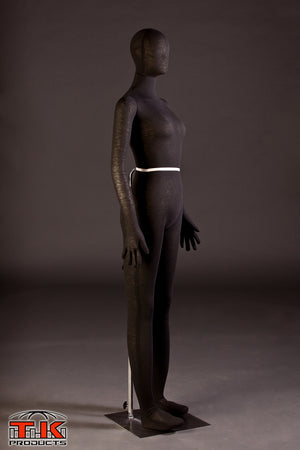 Female Mannequin, Flexible Posable Full-size In Black-TK Products-TK Products LLC