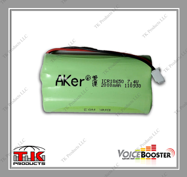 VoiceBooster Large Battery (2000mAh Li) (Aker)-VoiceBooster-TK Products LLC
