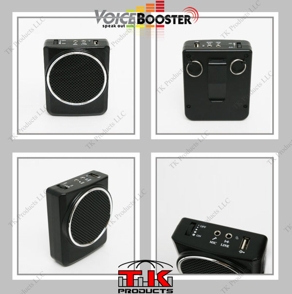 VoiceBooster MR1700 (Aker) 12watt Voice Amplifier with Built in MP3 player & FM Radio-VoiceBooster-TK Products LLC