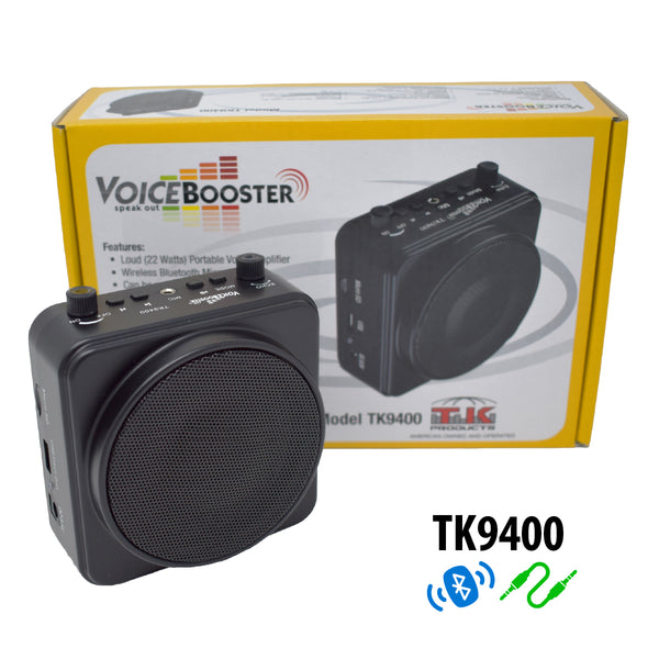 Wireless Bluetooth VoiceBooster TK9400 22watt Voice Amplifier-VoiceBooster-TK Products LLC